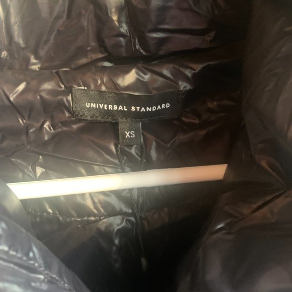 NWT Universal Standard Kanda Puffer Asymmetrical Black Coat XS 10 12 L | OBO - Picture 5 of 13